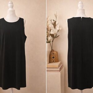 George Sleeveless Black Lined Dress – Size 20W